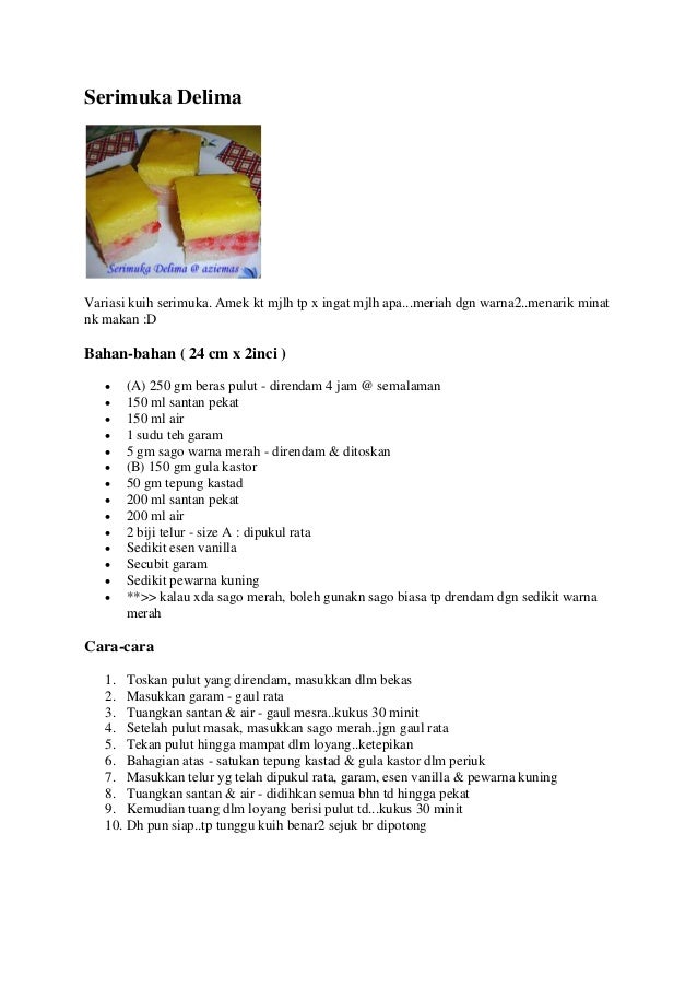 Recipe collection 36