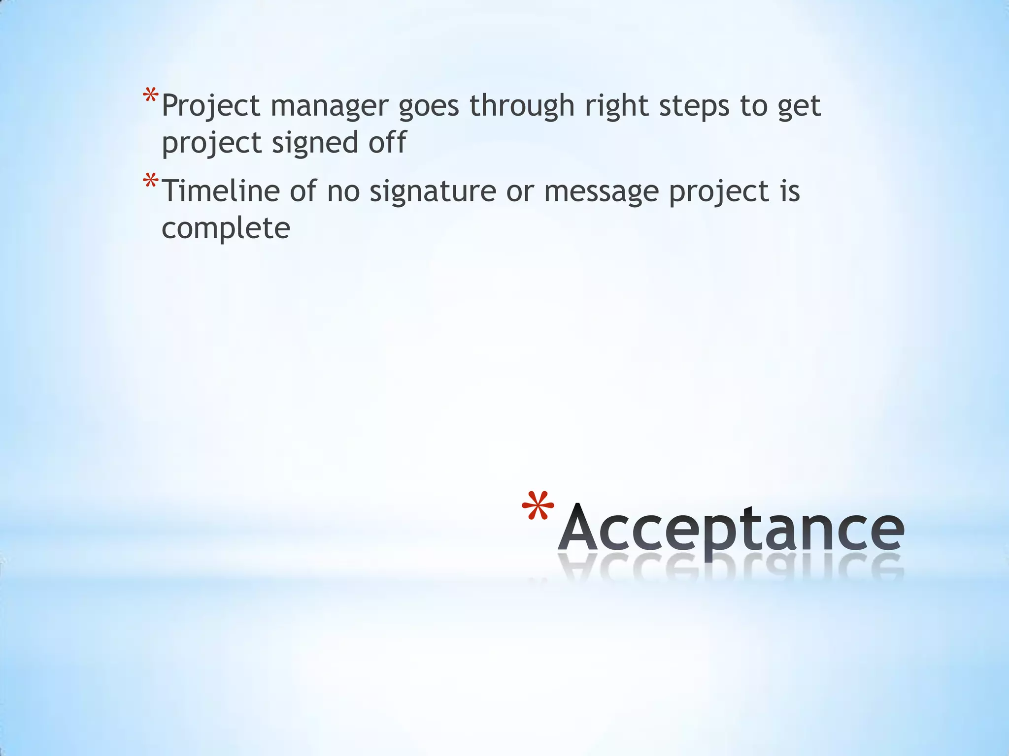 Risk Assessment Risk Mitigation Plan Other projects taking SME Availability Signed acceptance from other competing managers giving this project top priority. Compatibility Issues with databases Write interface for each database, and cache the data. Changes to project scope Obtain acceptance from stakeholders on change management, and then adhere to the change procedure. 