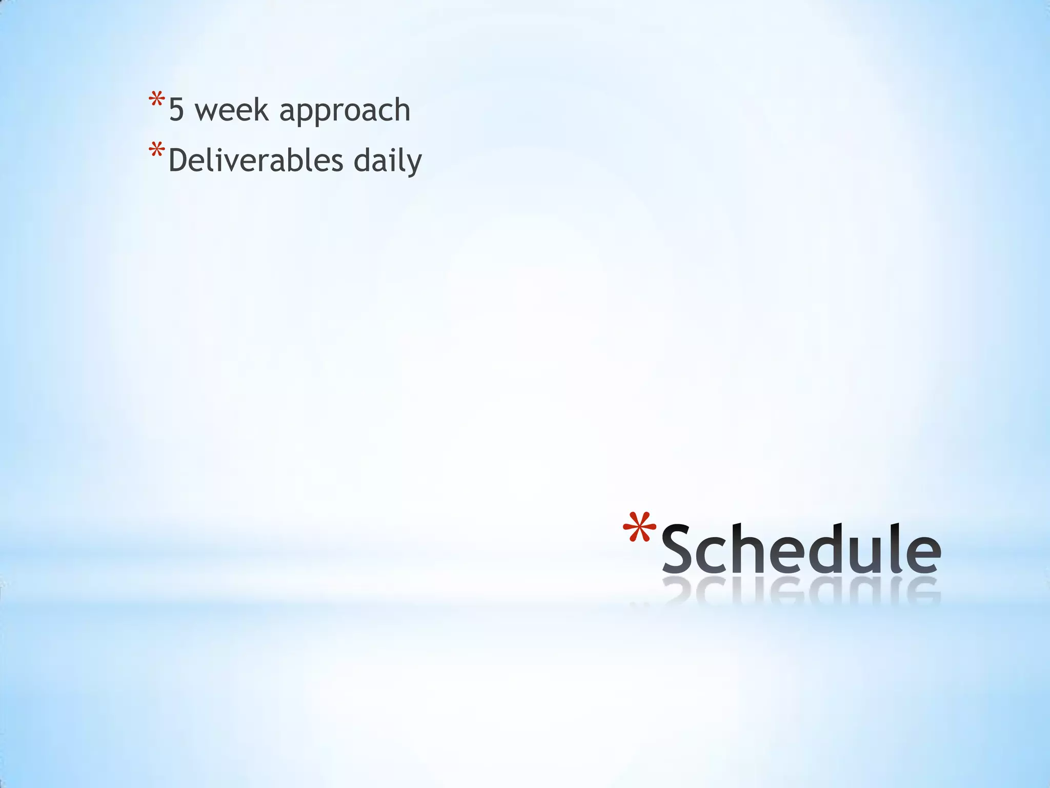 Work Approach Phase 1 - Program Architecture Data Sources – Nutritional Facts, Recipes System & Hardware – Kiosks, Servers Software – Crawlers (Nutritional Facts, Recipe) 