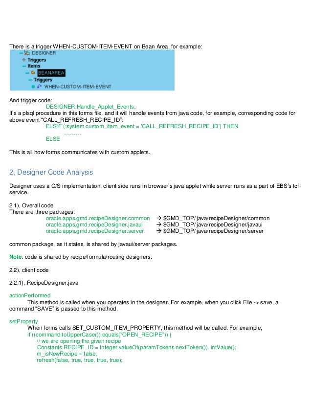 opm recipe designer notes recipe forms