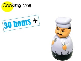 Cooking time
 