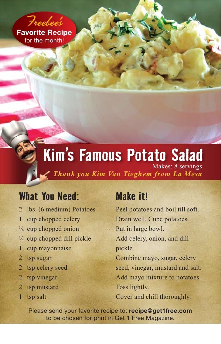 recipe page kim s famous potato salad