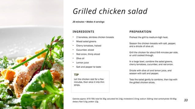 Healthy lifestyle recipes guideline for wellbeing | PPT