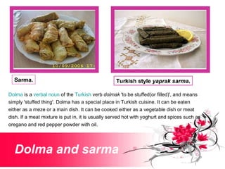 Recipes from Turkey