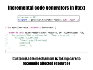 Recipes to build Code Generators for Non-Xtext Models with Xtend | PDF