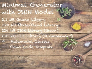 Recipes to build Code Generators for Non-Xtext Models with Xtend | PDF