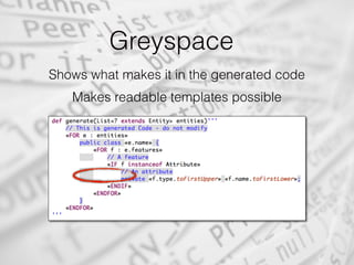 Recipes to build Code Generators for Non-Xtext Models with Xtend | PDF