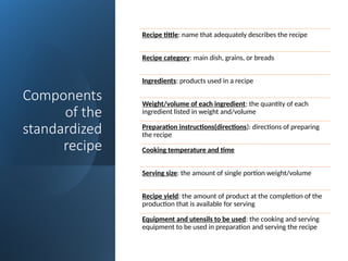 Comprehensive Guide to Recipe Standardization and Quantity Adjustment ...