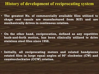 Reciprocating instruments in endodontics | PDF