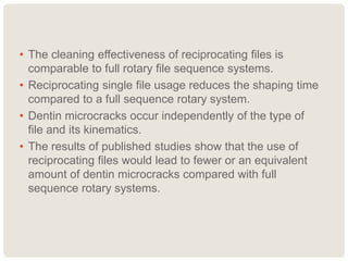 Reciprocation in Endodontics | PPTX