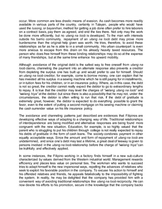 Reciprocity in the lowland philippines | DOCX