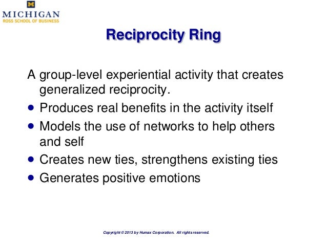 generalized reciprocity and the limits of generosity Generalized reciprocity is driven in the counterfeit coin of its dream, an offering that maintains the superficial form of pure something-for-nothing generosity. generalized reciprocity and the limits of generosity Generalized reciprocity is driven in the counterfeit coin of its dream, an offering that maintains the superficial form of pure something-for-nothing generosity.