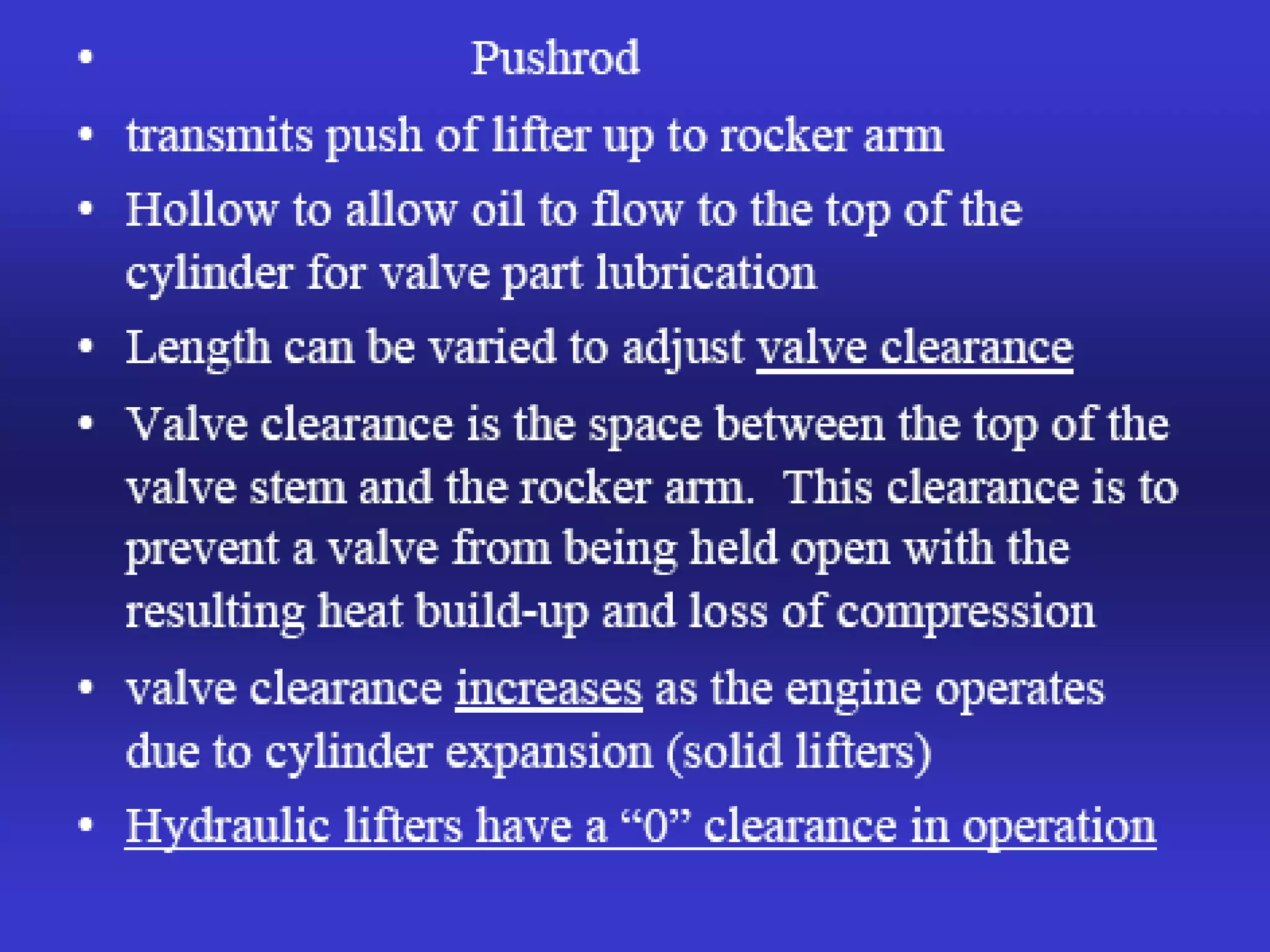 Valve Train Cam Shaft 