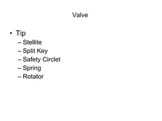 Valve  Tip Stellite Split Key Safety Circlet Spring Rotator  