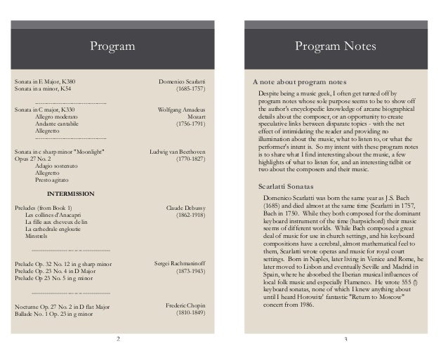 recital 1 0 program booklet