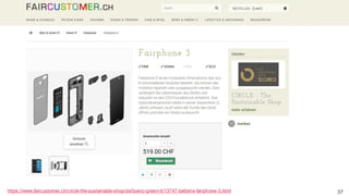 Das Konzept der Digitale Nachhaltigkeit
3728. Februar 2020 – Dr. Matthias Stürmer, Forschungsstelle Digitale Nachhaltigkeithttps://www.faircustomer.ch/circle-the-sustainable-shop/de/buero-green-it/13747-batterie-fairphone-3.html
 