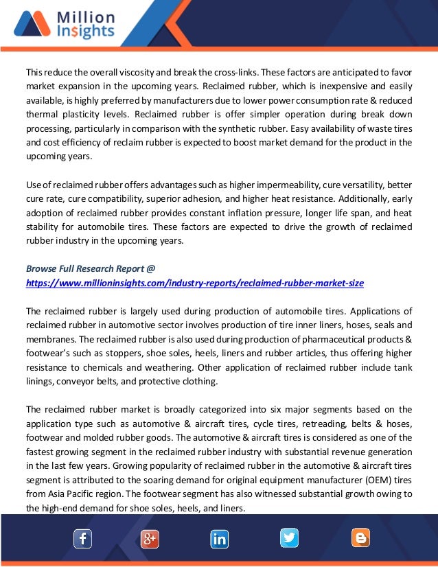 Properties Of Reclaimed Rubber Products Download Table