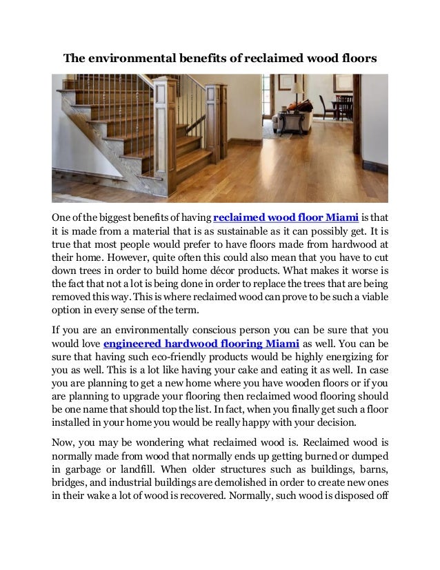 Reclaimed Wood Floor Miami