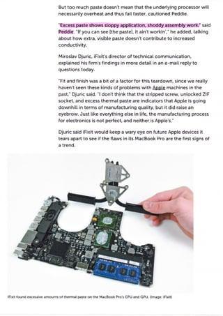 Reclamación Apple (GPU Macbook Pro 2011)