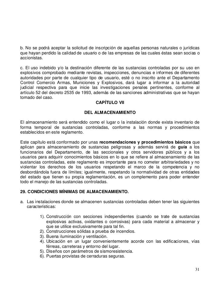 Reclamento 4 27 sustancias quimicas controladas