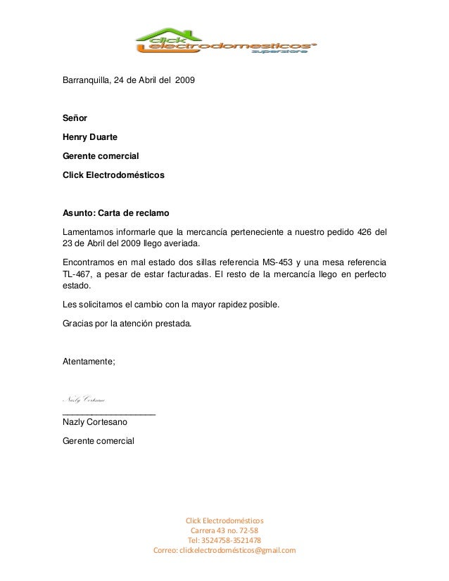Reclamos