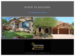 STEPS TO SUCCESS
For Selling Your Home
 