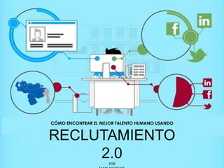 CÓMO ENCONTRAR EL MEJOR TALENTO HUMANO USANDO

RECLUTAMIENTO
2.0
POR

 