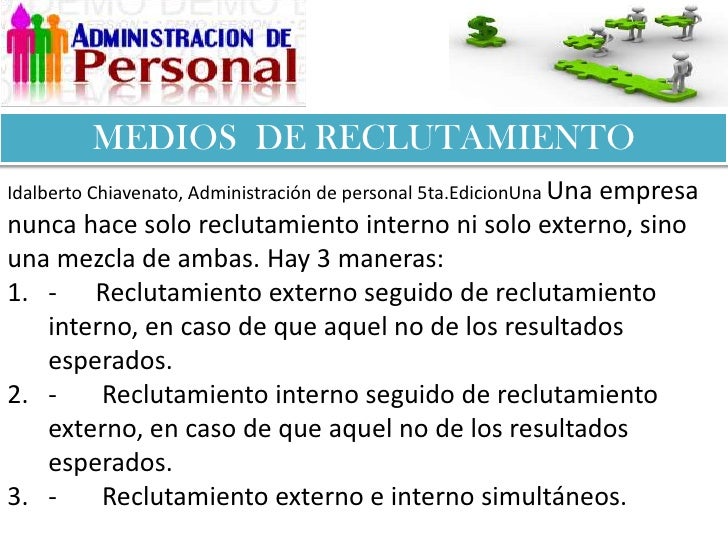 Reclutamiento de personal