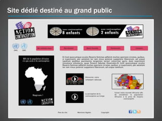 Site dédié destiné au grand public
 