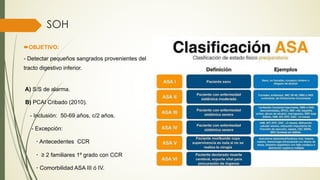 SOH
En el Principado de Asturias (datos 2021):
- El CCR es el más prevalente (por encima del de pulmón).
- 1 / 6 tumores d...