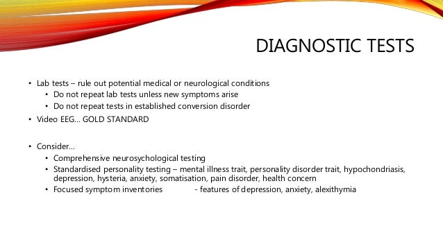 recognition and diagnosis of pseudoneurological syndromes tuning fork test
