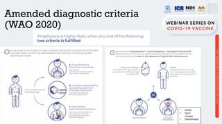 Recognition and management of anaphylaxis post vaccination | PDF