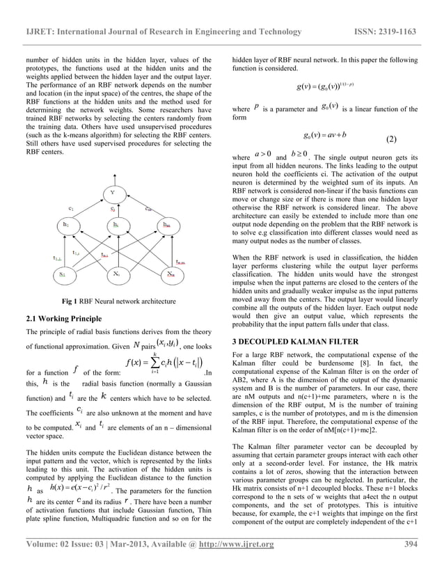 Recognition of handwritten digits using rbf neural network | PDF