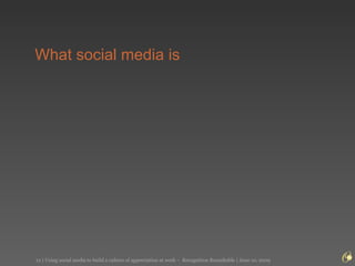 What social media is  