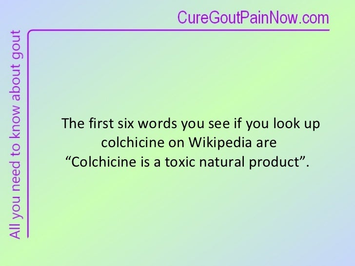 Colchicine Side Effects Liver