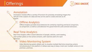 Recognizer AI Computer Vision Solution.. | PPTX