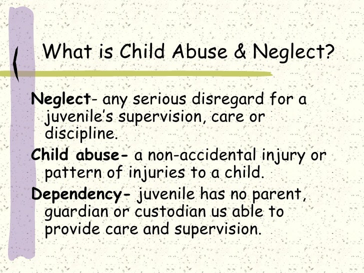 Recoginizing and Reporting Child Abuse & Neglect
