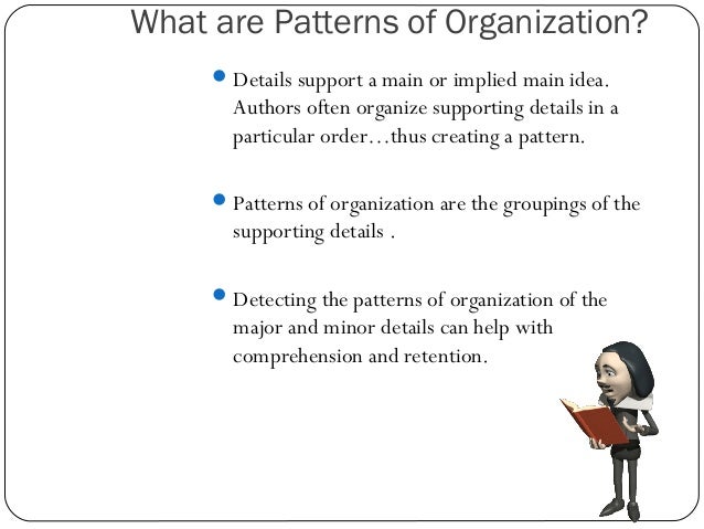 Chapter 9 patterns of essay organization