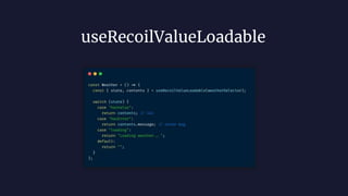 Manage React State with Recoil | PPTX