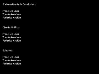 Recoleta conclusión final para slidesharepptx