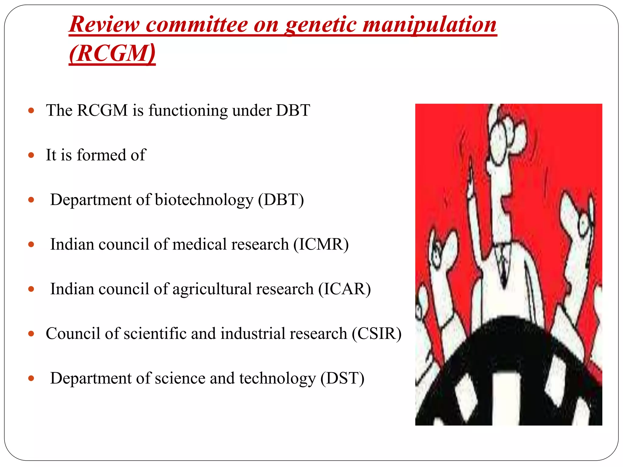 Rcgm Guidelines.pdf Recombinant dna guidelines(1990) | PPTX
