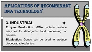 RECOMBINANT DNA TECHNOLOGY OR GENETIC ENGINEERING pptx | PPTX