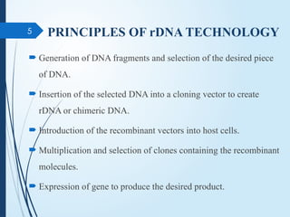 Recombinant DNA technology m pharm 1st sem | PPTX