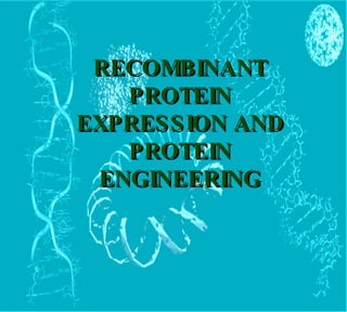 RECOMBINANT PROTEIN EXPRESSION AND PROTEIN ENGINEERING 