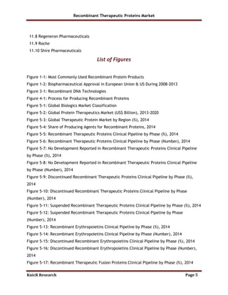 Recombinant therapeutic proteins market | PDF