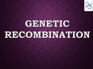 GENETIC
RECOMBINATION
 