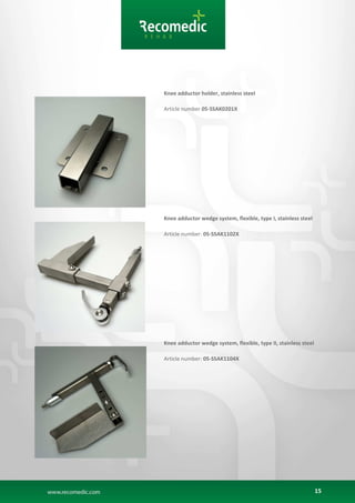 3
Lateral trunk support, type II - anodised
Additional aluminum mechanism for swing over the pads at your fingertips
Easy, comfortable handling
Adjustment without tools
Robust construction
1 Universal plate for universal mounting is included!
Article number: 05-SSPE1312X (left) and 05-SSPE1322X (right)
Trunk pads
Article numbers:
- size 1, left - hight 100mm, lenght 100mm - art. 05-SSPE0111X
- size 1, right - hight 100mm, lenght 100mm - art. 05-SSPE0121X
- size 2, left - hight 130mm, lenght 130mm - art. 05-SSPE0112X
- size 2, right - hight 130mm, lenght 130mm - art. 05-SSPE0122X
- size 3, left - hight 150mm, lenght 170mm - art. 05-SSPE0113X
- size 3, right - hight 150mm, lenght 170mm - art. 05-SSPE0123X
 