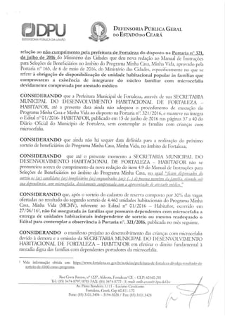 Recomendação Conjunta 01/2017 DPU/DPE