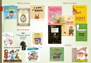 De 3 a 6 anos
De 6 a 8 anos
De 8 a 10 anos
Música
 