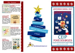 LA MERIENDA DEL PARQUE
Pablo Albo
Editorial Narval
Sabías que os parques ta-
men merendan? Acompaña
a Alberte nesta divert...